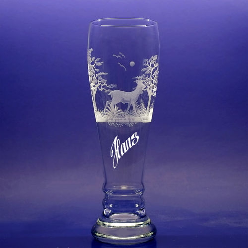 Weizenbierglas Bavaria 0,5 ltr. mit Rehbock
