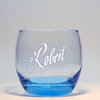 Blaues Saftglas oder Wasserglas