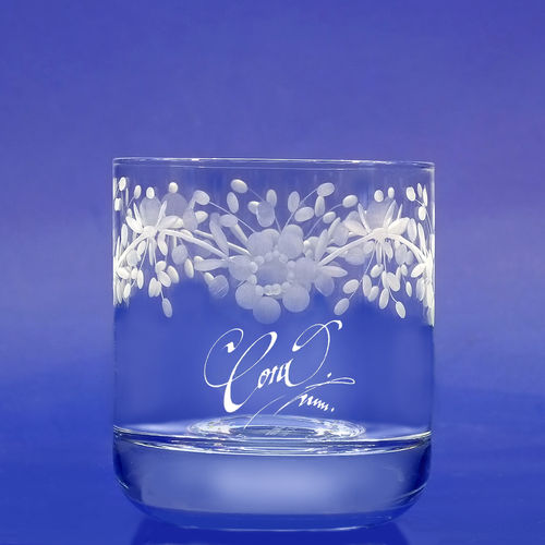 Allzweckglas mit floralem Dekor